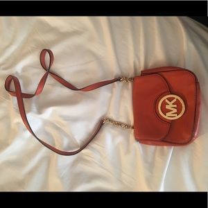 Michael Kors Orange Crossbody Purse